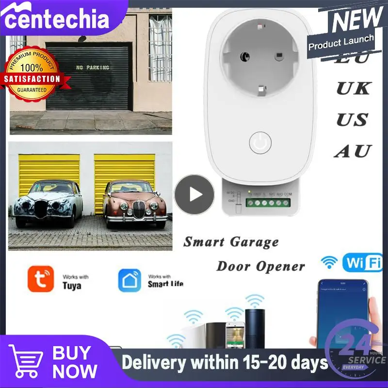 

Wifi Garage Door Control 100-240v Relay Timing Voice Control Remote Control For Alexa Home Ifttt Smart Home 50/60hz