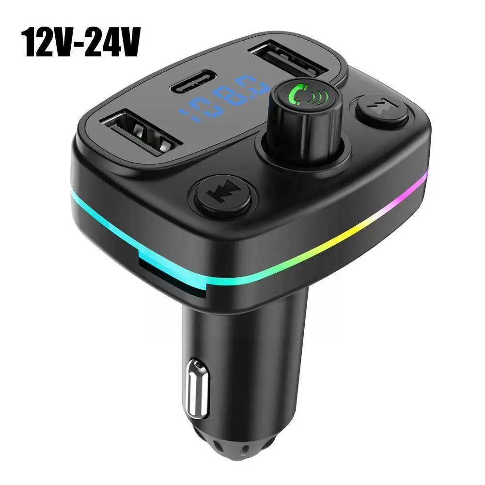 

FM-трансмиттер автомобильный с двумя USB-портами и поддержкой Bluetooth 5,0