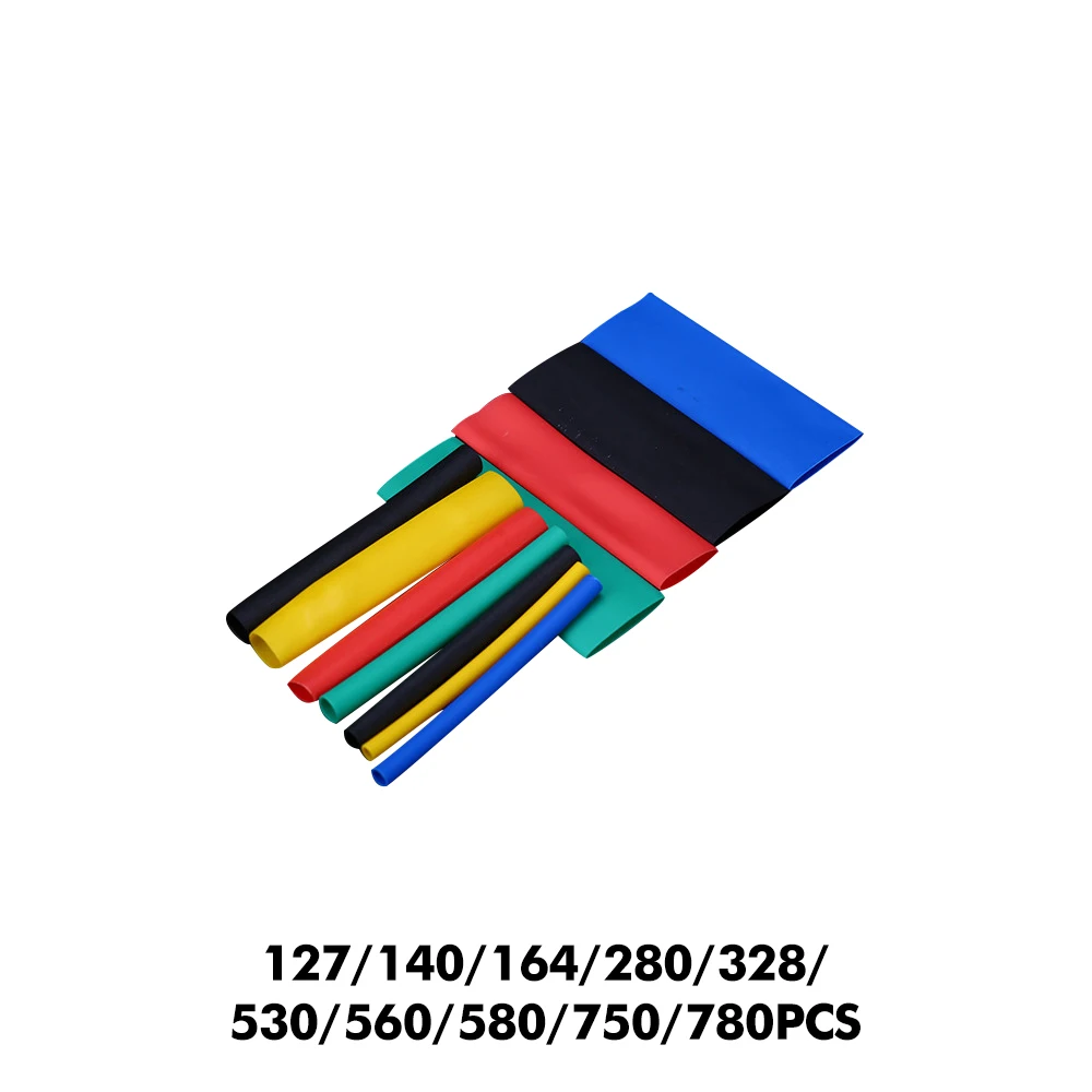 изоляция для проводов Heat Shrink Tube Kit Shrinking Assorted PE Insulation Sleeving Heat Shrink Tubing Wire Cable 2:1 24pcs rainbow color heat shrink tube kit shrinking assorted polyolefin insulation sleeving heat shrink tubing wire cable
