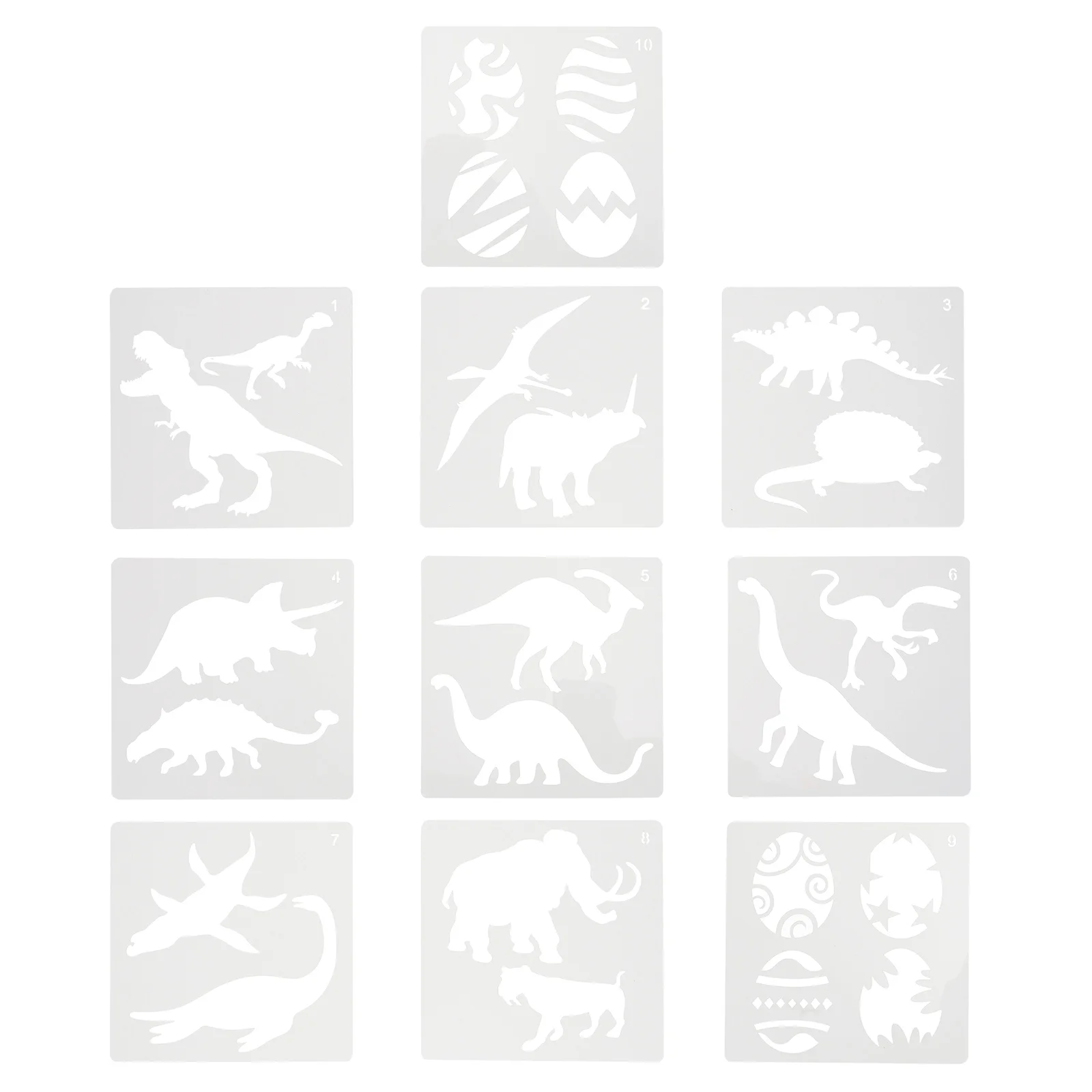 

Dinosaur Template Crafts Stencils Painting Template Auxiliary Drawing Hollow Template Painting Supplies