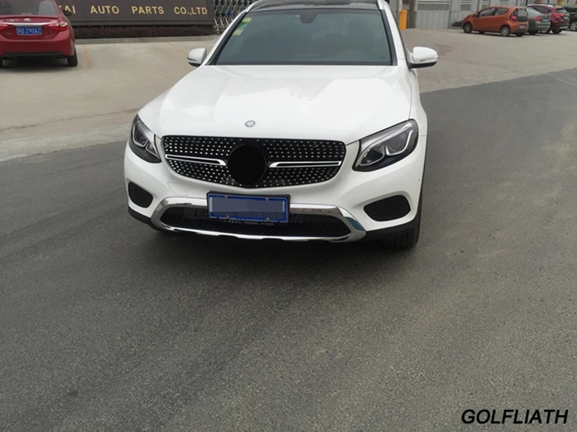 2014-2017 메르세데스 벤츠 W253 X253 GLC 200 GLC250 GLC300 GLC450용 다이아몬드 프론트 그릴 상단 그릴