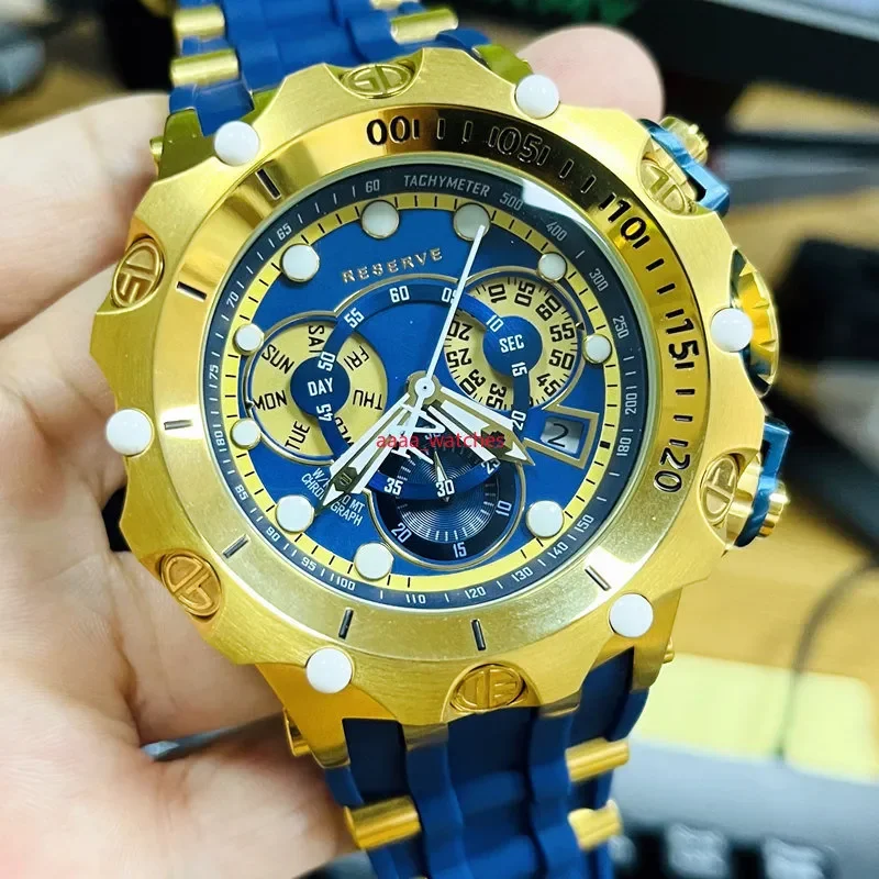 

Undefeated Reserve Venom Men Watch Luminous Chronograph Stainless Steel Luxury Watches Invicto De Hombre For Dropshipping