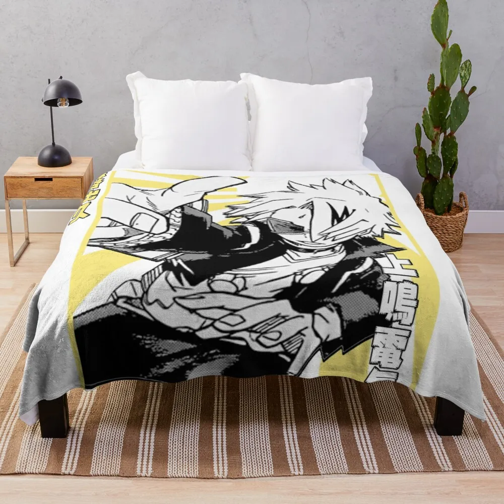 

Denki Kaminari SUNRISE Throw Blanket Blanket With Fur