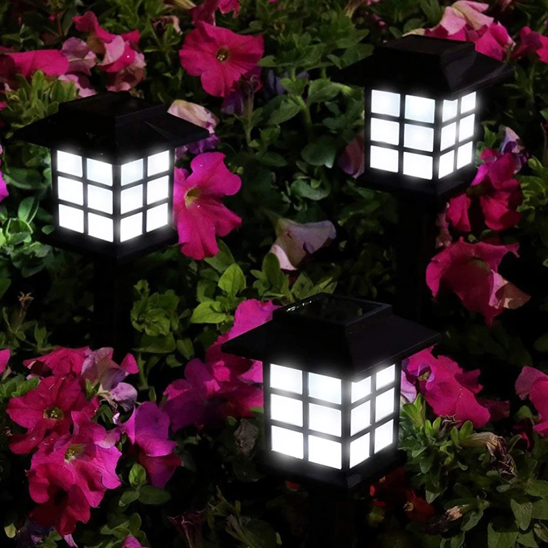 Solar Garden Lights Outdoor LED Pathway Lamp Waterproof Walkway Decor for Patio Landscape Yard Driveway