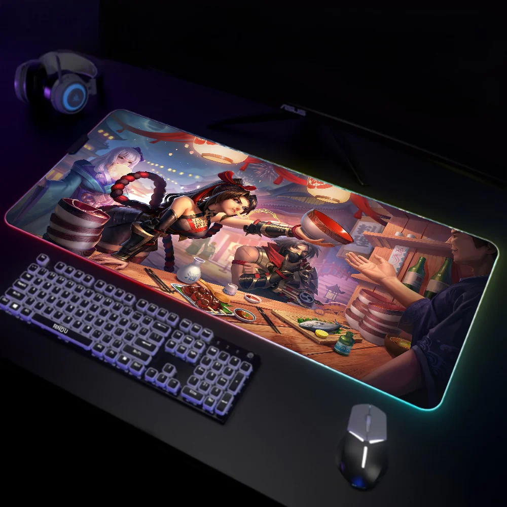Led Gaming Mobile Legends Mousepads Tappetino Da Scrivania Grande Pc Gamer Xl Mousepad Rgb Mouse Pad Mouse Luminosi Tappetini Con Retroilluminazione