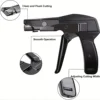 Cable Tie Toolautomatic Tensioning Cut Off For Nylon Fasteningcable And Flat Head Zip Tie With Steel Handle Strapping Tensioner 4