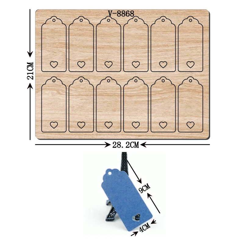 

New Card Wooden Dies Cutting Dies Scrapbooking /Multiple Sizes /V-8868