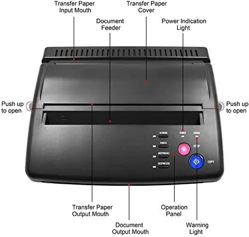 face stamps for scrapbooking Professional Tattoo Stencil Maker Transfer Machine Flash Thermal Copier Printer Supplies Tool Printer Drawing Maker Copier word stamps for card making