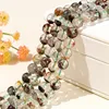Natural Stone Beads Green Ghost Quartz Lucky Crystal Loose Beads For Jewelry Making Diy Bracelet Necklace Accessory 15" Strand 6