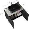 30" Bathroom Vanity with Ceramic Sink Combo, Freestanding Bathroom Storage Cabinet with 2 Soft Close Doors and Sink Hole Cover 2