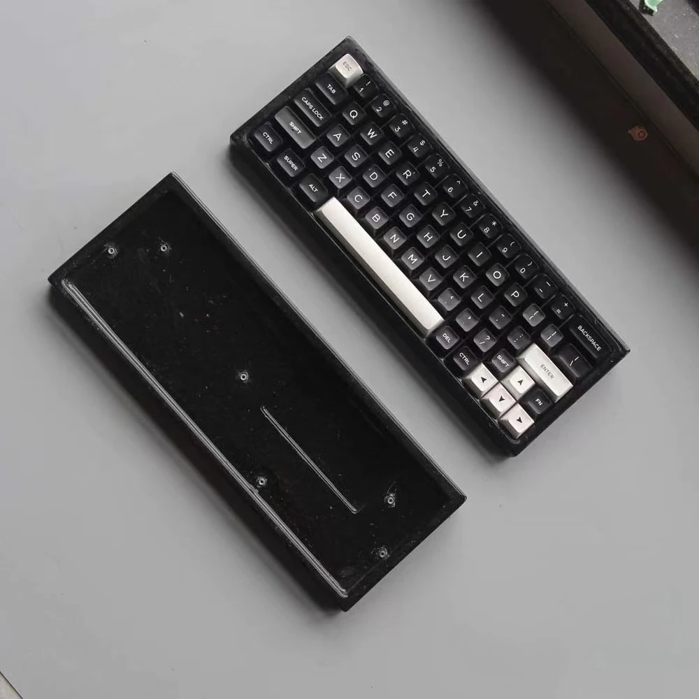 화강암 GH60 키보드 케이스 글레이징 프로세스 호환 Wooting60 Rakko 60% 레이아웃 기계식 키보드 베이스 수정 액세서리