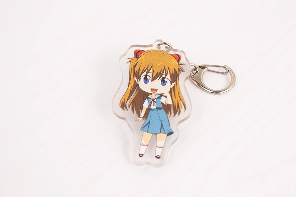 bumblebee transformer toy New EVA Key Chain Cute Rei Acrylic Key Chain Anime Evangelion Anime Kawaii Ray Ayanami Pendant Toys Christmas Gift For Kids anime action figures