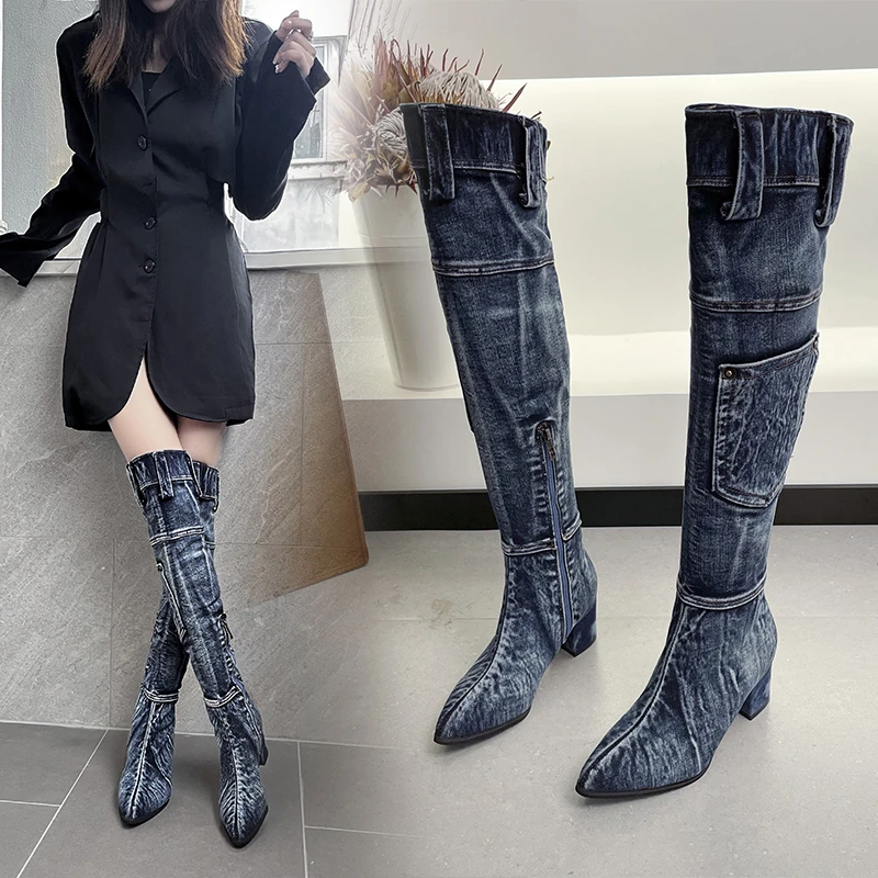 2022SexyJeanBootsWomensKneeHighBootZipper6CMHighHeelWomanStylishJeans.jpg