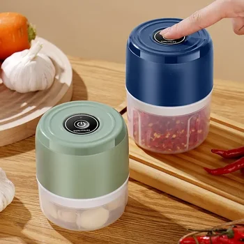 Electric Mini Garlic Chopper USB Meat Grinder - Sturdy and Durable Kitchen Tool for Crushing Garlic, Ginger, and Vegetables 1