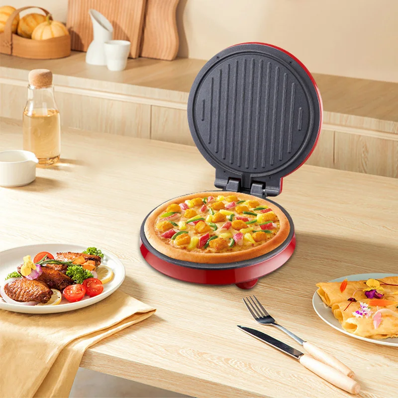 SK-08013 Electric Pizza Oven with Stone & Grill Pan, Large Electric Pizza Oven Countertop with Timer, Window, Pizza Make 6
