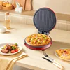 SK-08013 Electric Pizza Oven with Stone & Grill Pan, Large Electric Pizza Oven Countertop with Timer, Window, Pizza Make 6