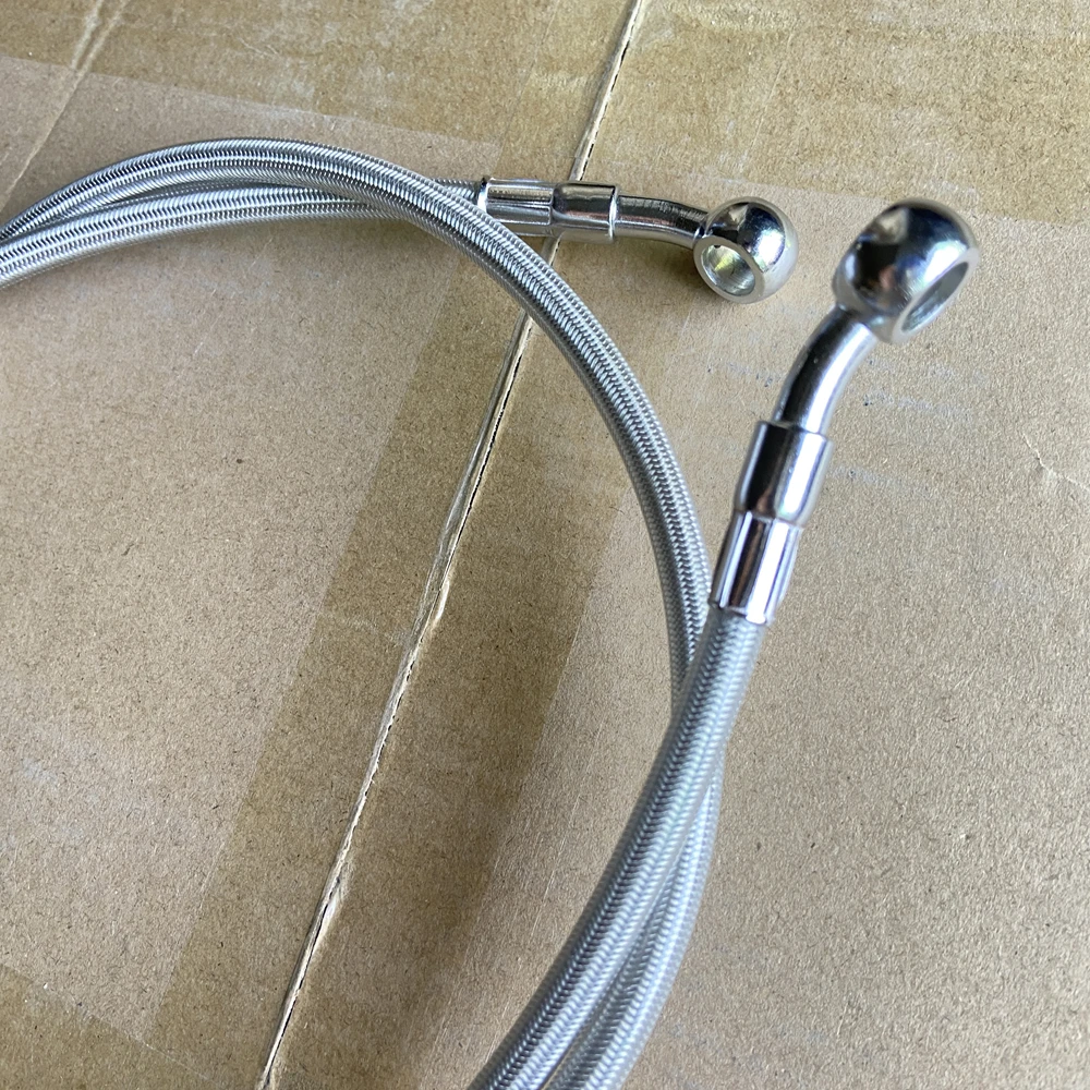 28 degre Hydraulic Brake Hose DOT oil Pipe Line Braided Cable 10mm Banjo Kawasaki Yamaha Honda ATV 400 To 2200mm