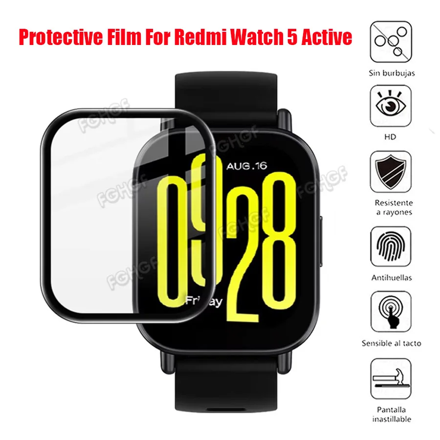 Full Coverage Anti-Scratch Screen Protector for Smartwatches (Film, Not Glass)