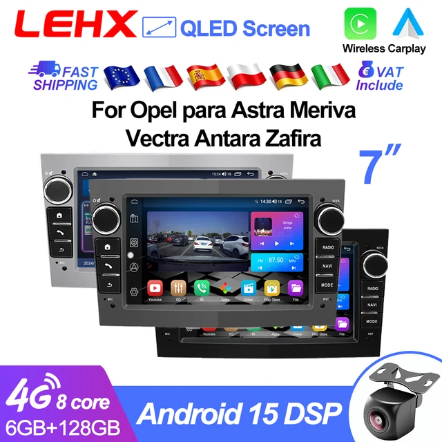 LEHX L6PRO 2Din Android 15 Carplay Autoradio Stéréo pour Opel Astra H G J Zafira B Corsa D C Antara Vectra Vivaro GPS 1