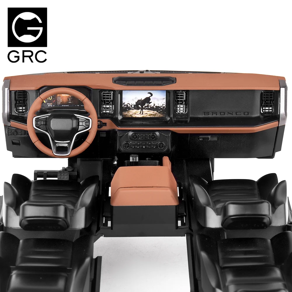 2021 인테리어 대시보드 시뮬레이션 중앙 제어 시트 수정 부품, G175g, 1/10 RC 크롤러 자동차 트랙스/as Trx4 브롱코
