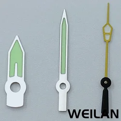 Silver Black Luminous Watch Hands (Silver Yellow B1)