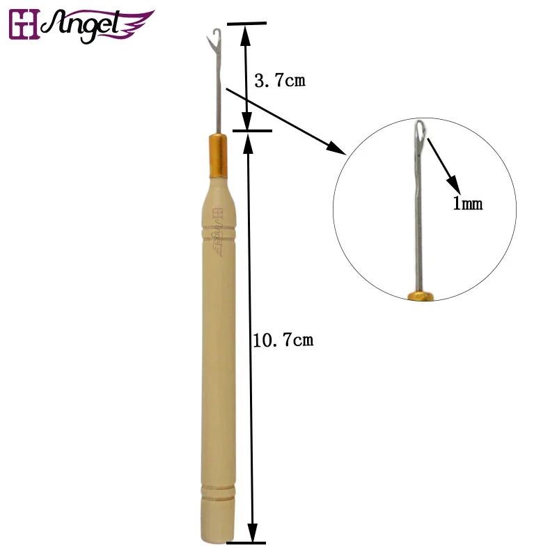 1pc Bend Tip Curly Plier+1pc Pulling Needle DIY press tongs for hair extension tool Micro Tubes Rings Crochet Hook
