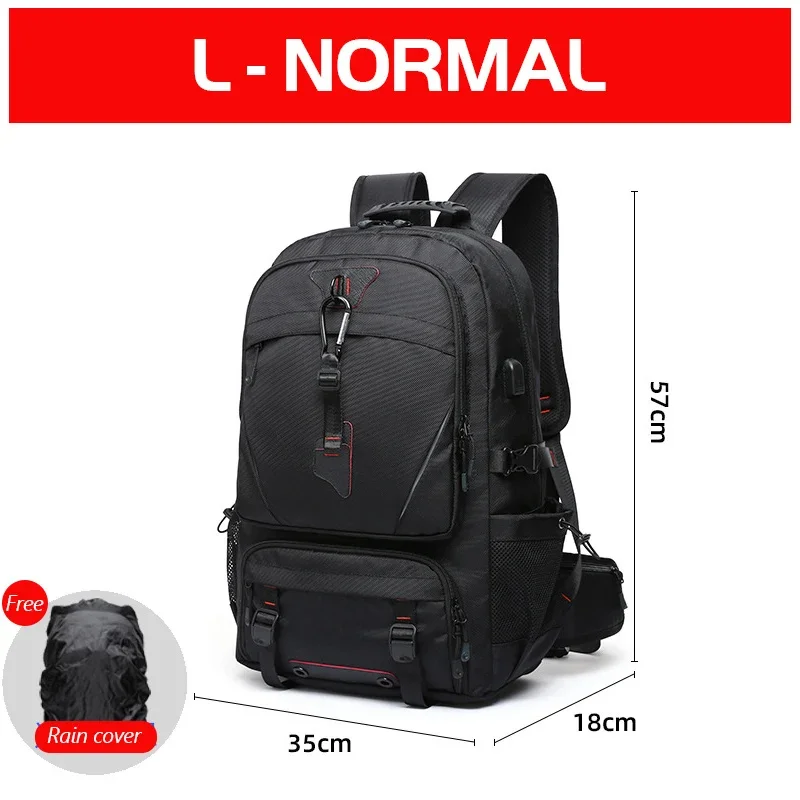 thumbnail image 1 of Mochila de gran capacidad para hombre, multifunción, para exteriores, montañismo, informal, de tela Oxford, impermeable, para hombro, XA174C, 1 of 5