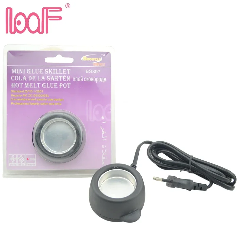LOOF 1pc 30W Hotmelt Keratin Glue Pot Constant Temperature Glue Stove Tools For Fusion Keratin Hair Extensions
