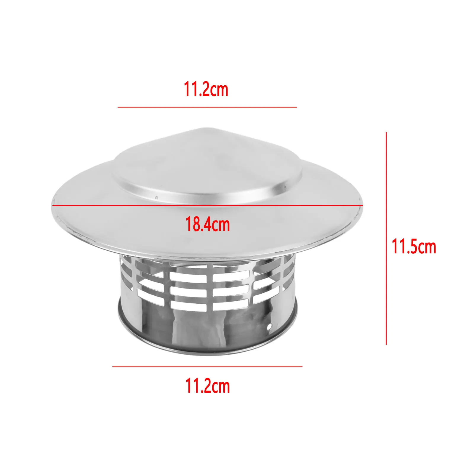 110/160mm Chimney Cap Exterior Wall Air Outlet Roof-Pipe Exhaust Hood Stainles Steel For Ventilation Ducts Chimneys Exhaust Hood