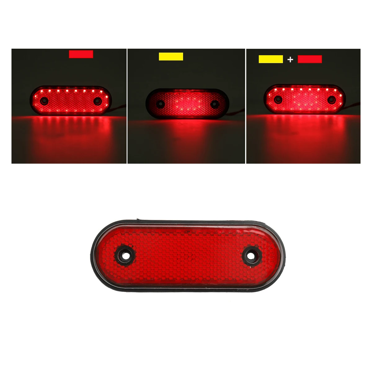 ตัวเลือกสินค้า โคมไฟด้านข้างกันน้ำ 30 LED สำหรับรถบรรทุกและรถพ่วง DC24V