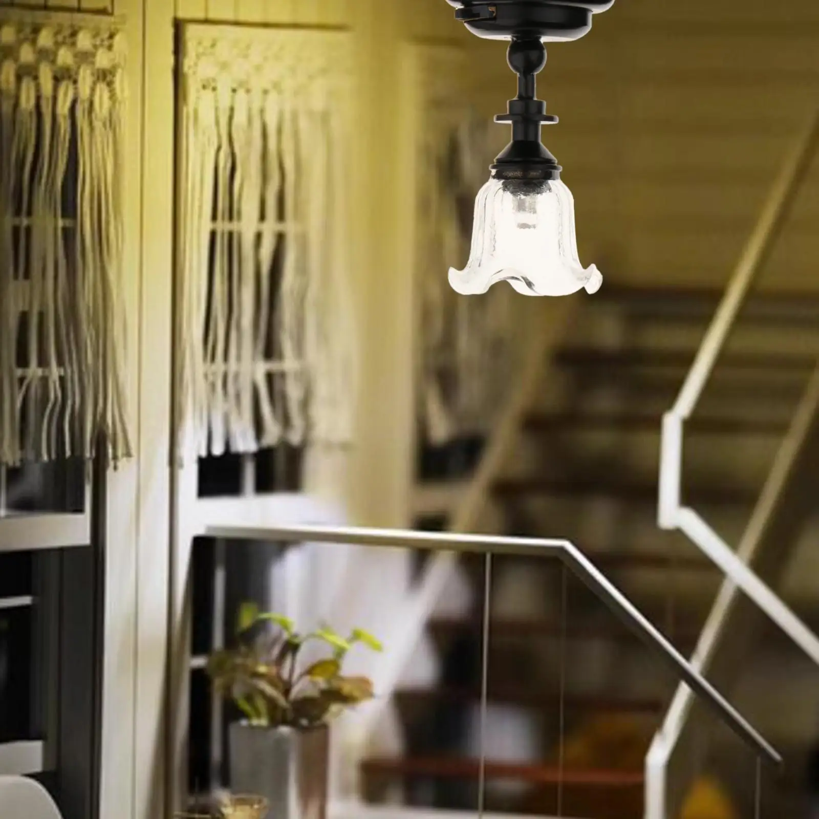 

1:12 Dollhouse Light Dollhouse Accessories Toy Dollhouse LED Ceiling Light