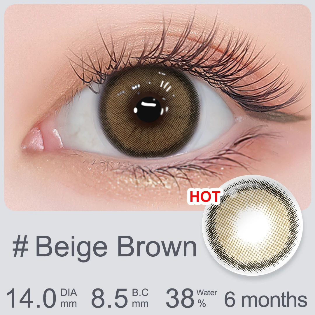 Hidrocor Prescription Natural Eye Color Cosmetic Contact Lenses
