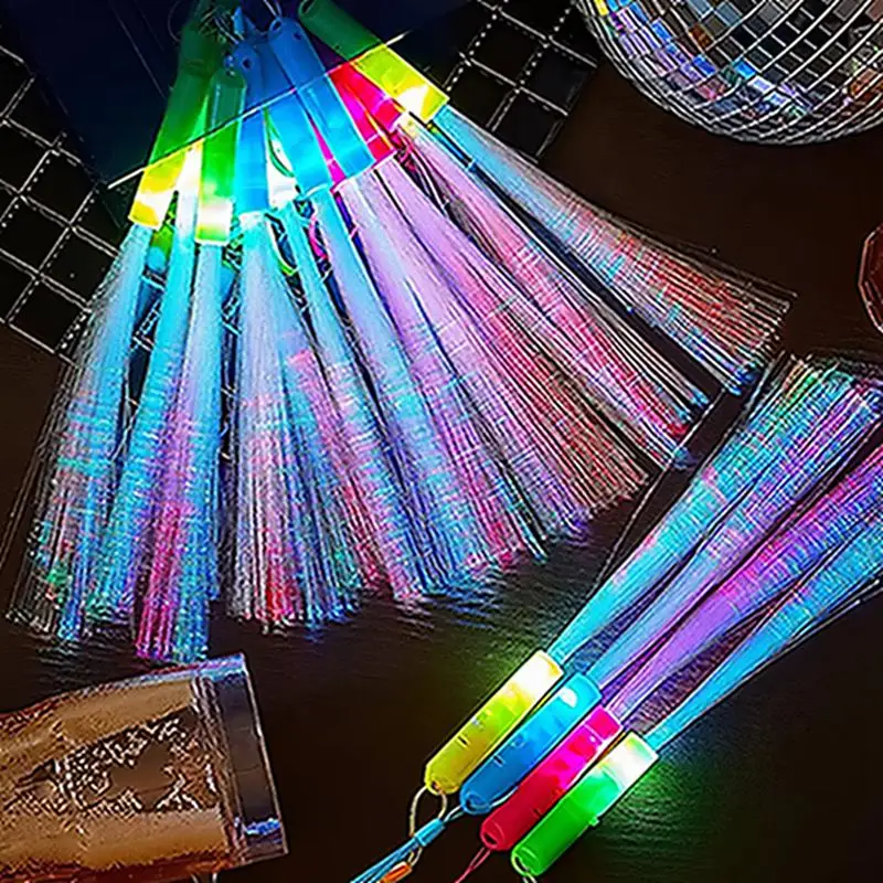 5/10PCS Farbe Optische Faser Fluoreszierende Spielzeug Kinder Geburtstag Party Geschenke Nachtlicht Requisiten Leistung Festival Hochzeit Dekorationen – Detail 1