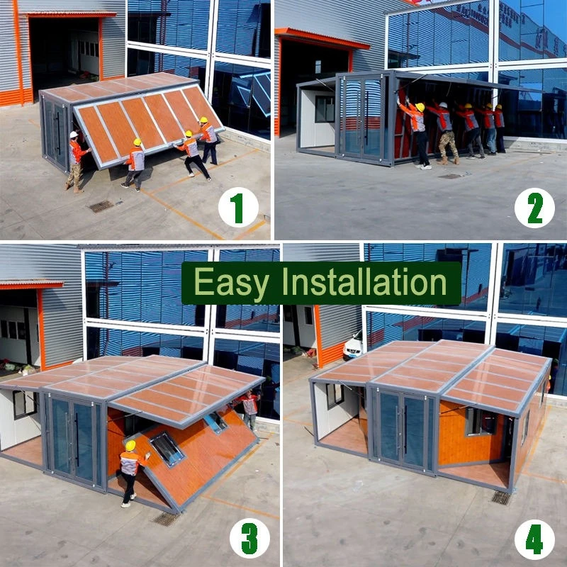 รูปสินค้า บ้านสำเร็จรูปจากตู้คอนเทนเนอร์ 36 ตร.ม. บ้านพับได้ทันสมัย
