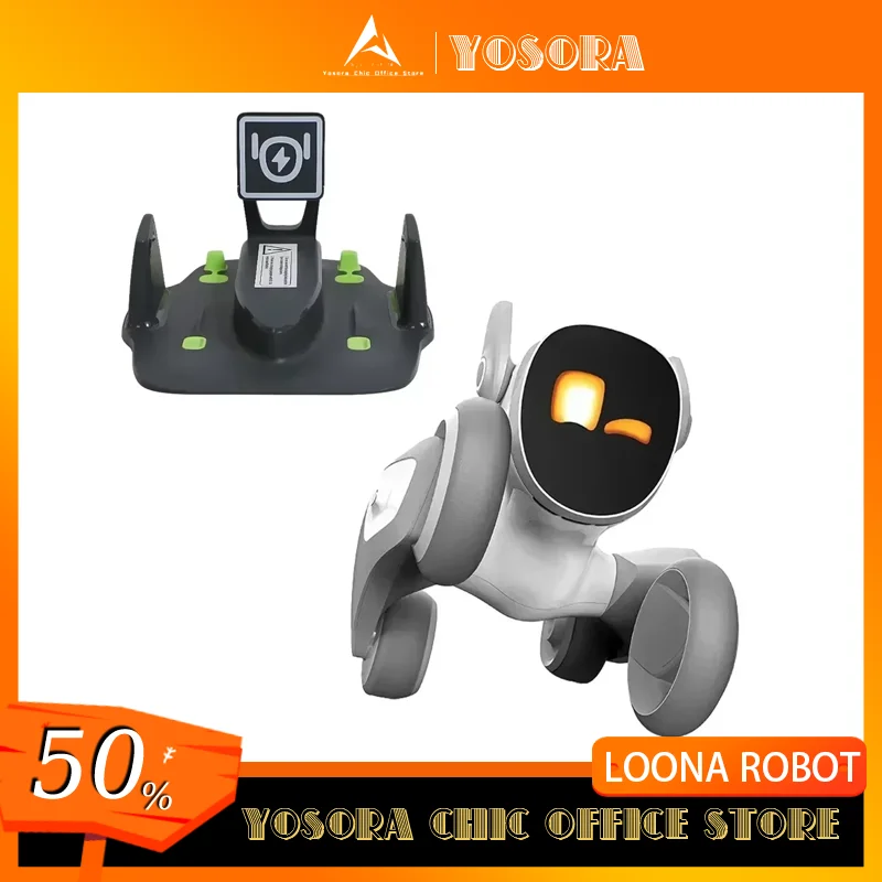 Loona Robot Pet Dog Interaction Virtual Pets Puzzle Electronic Accompany Desktop Companion Toy pc Luna Intelligent Ai Emotional