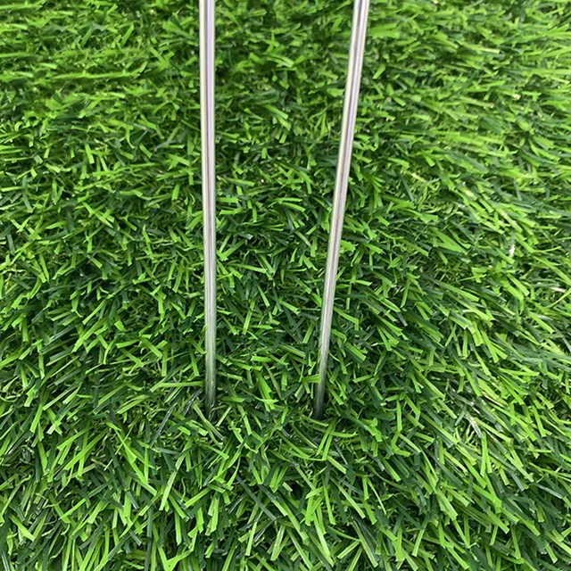 10 db Kerti U Csapok Acél Horganyzott Fél Zöld Műfű Gyepek - Image 5