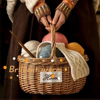 50g/Roll 100% Lamb Wool Yarn，Hand Knitting Pure Color Yarn Line Yarn，for Hand Crochet Sweater Clothe Thread Yarns for Needlework 2