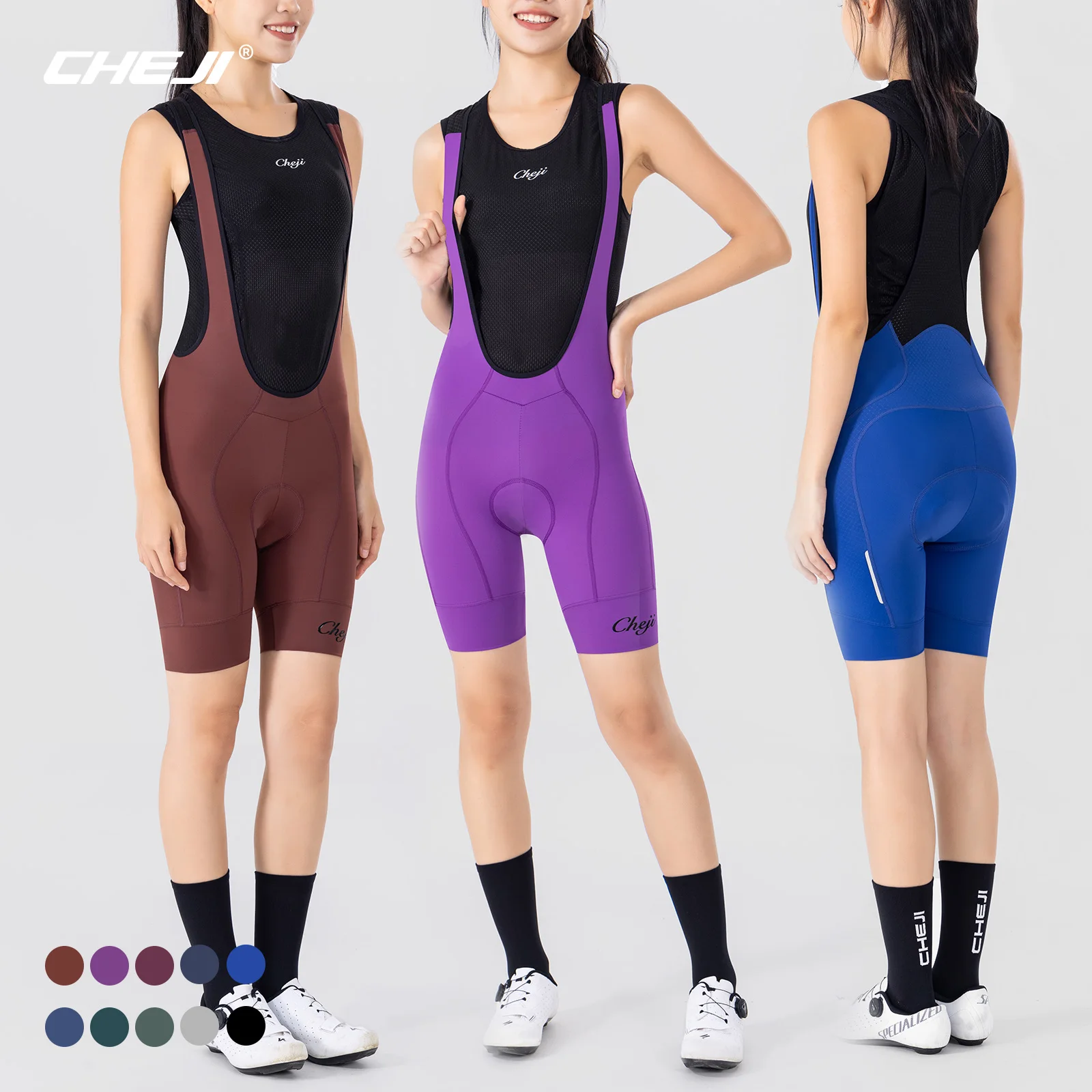 CHEJI Cycling Bib Shorts Pants Women's Bib Shorts Bicycle Bike Sport Cycling Clothing Equipment Cuissard Cyclisme cycling bib shorts cycling shorts cycling pants