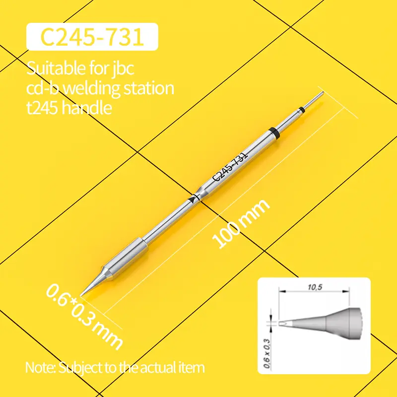 C245 Soldering Tip C245-405/793/965/651/654/667/751/754/731/763 Soldering Iron Tip Compatible JBC T245 Soldering Station Handle image 9