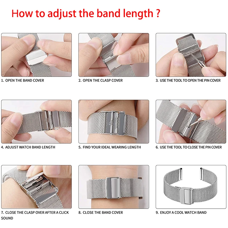 Shorten How To Adjust Watch Band Without Pins How To Remove Links