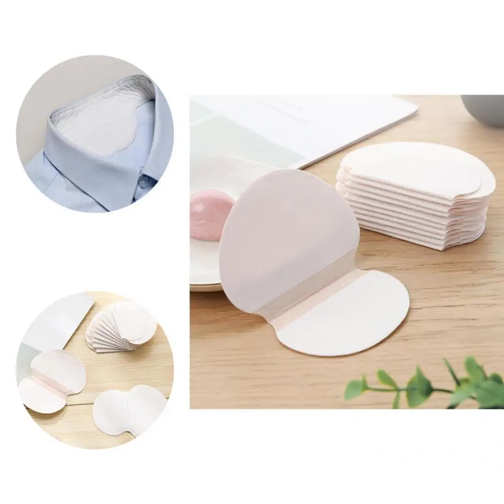 

10Pcs/Set Underarm Pad Convenient Efficient Easy Stick Sweat Mat Simple Usage Safe Sweat Pad