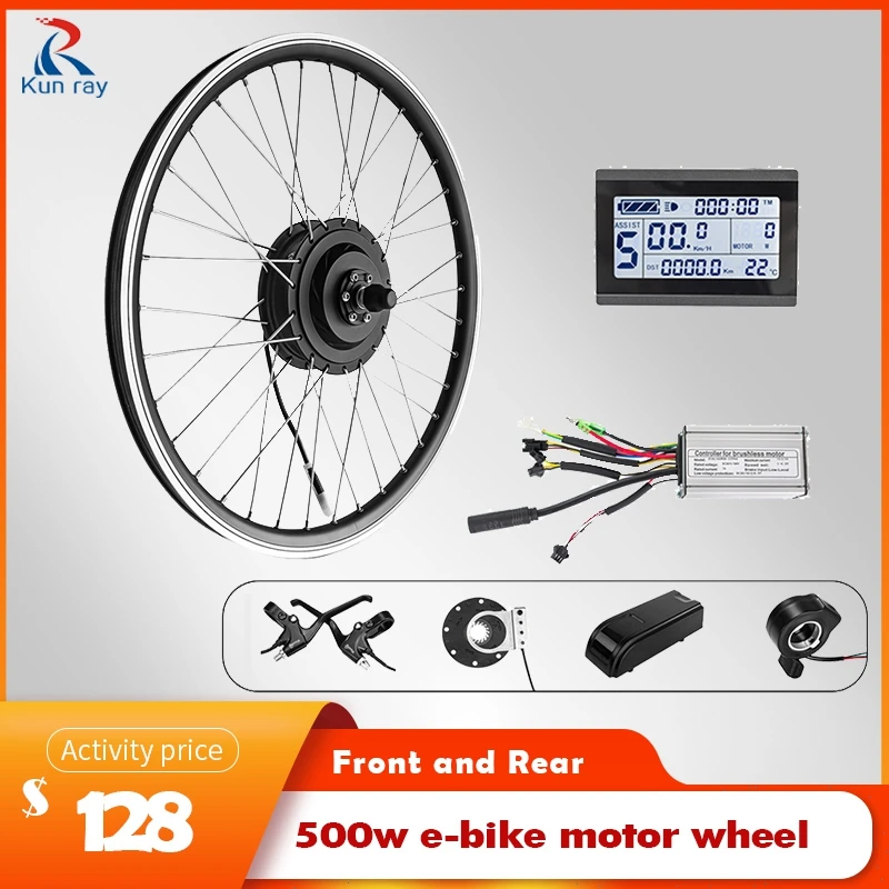 36v Brushless Motor 500w E bike Conversion Kit Hubmotor Wheel 48v 500w