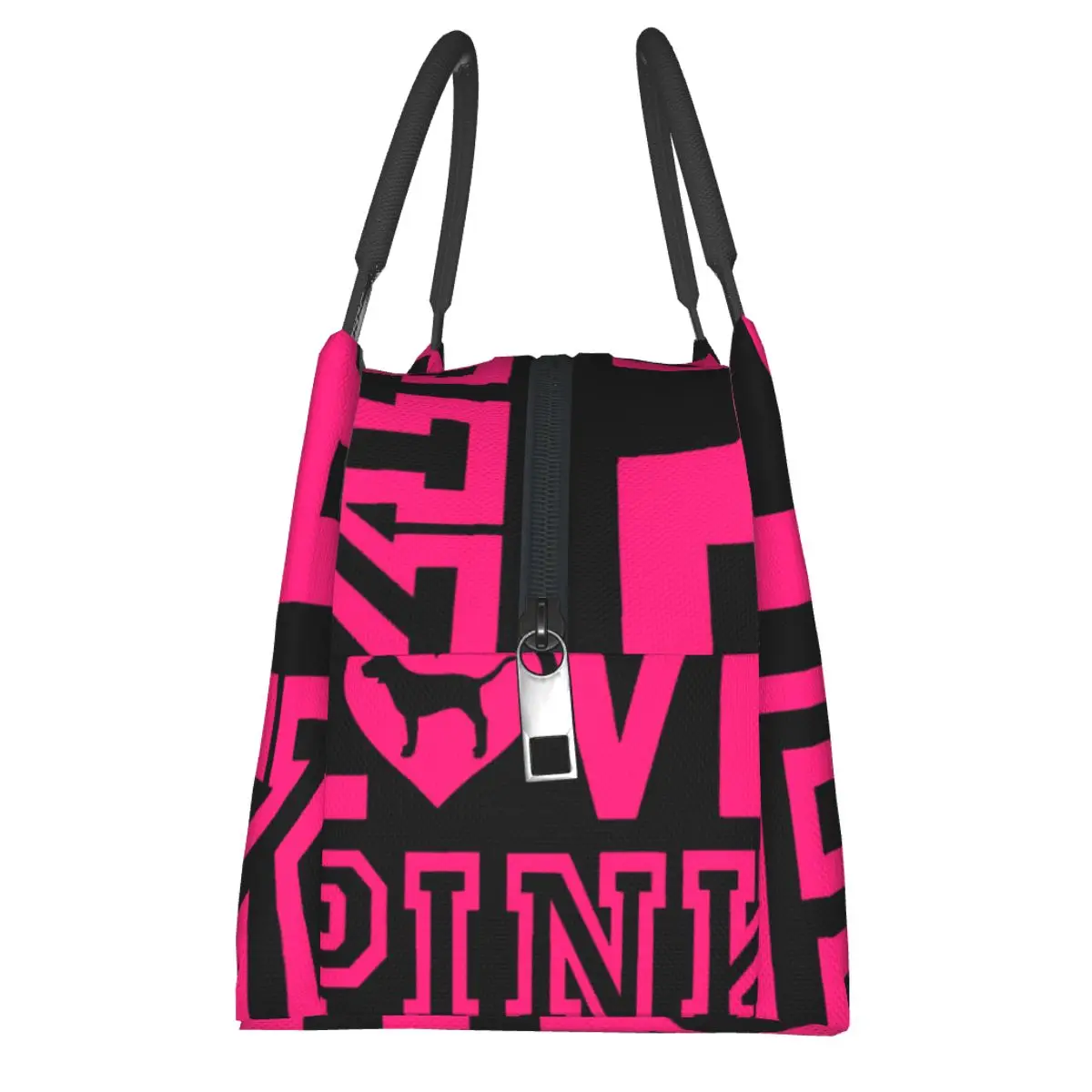 Love Pink Portable insulation bag for Cooler Thermal Food Office Pinic Container