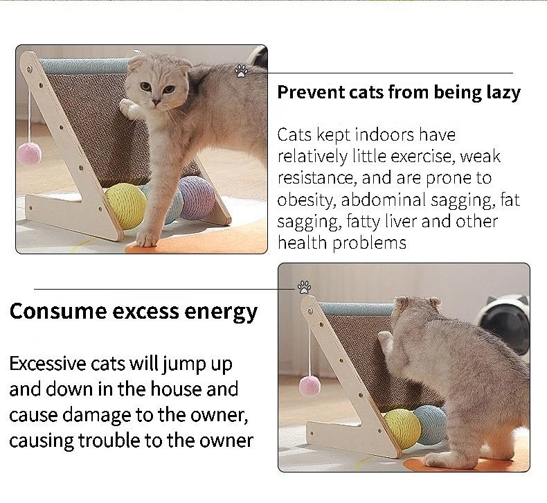 Title 10, Cat Scratching Ball Toy Kitten Sisal Rope Ball ...