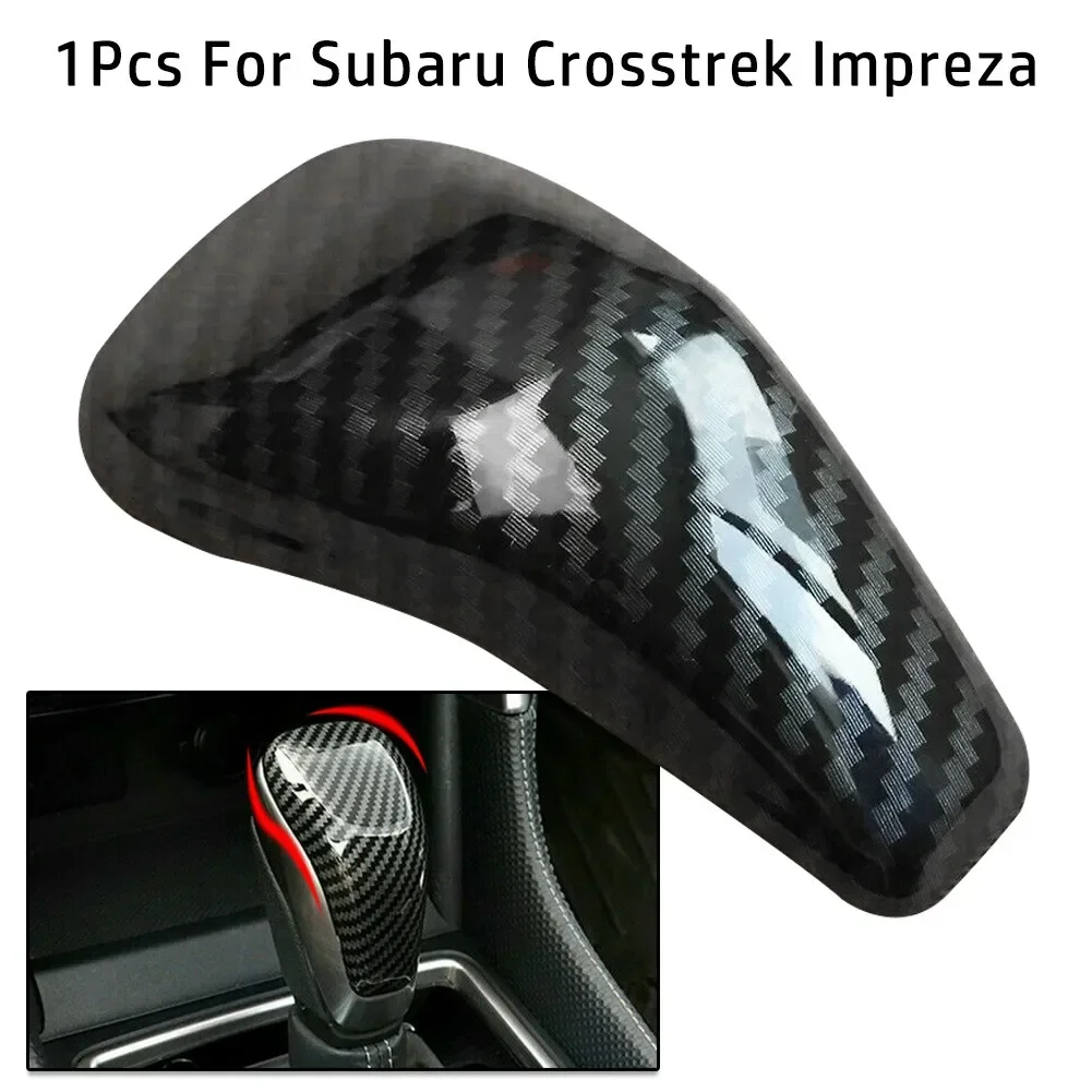 1 Pcs Gear Shift Cap For Subaru Crosstrek Forester Impreza Carbon Fiber Gear Shift Lever Knob Cover Dry Carbon Speed