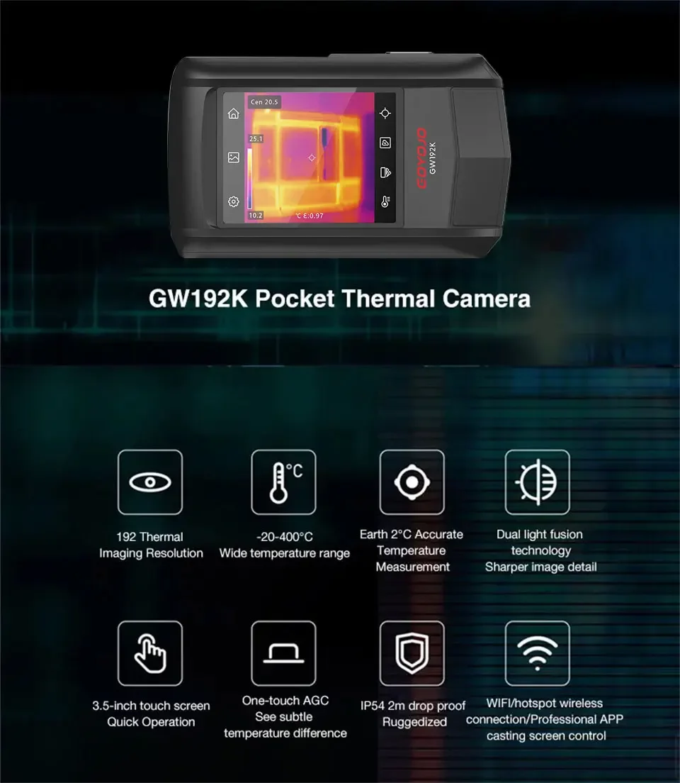 サーモカメラ　GOYOJO GW192K GOYOJO GW192K Thermal Imaging Pocket Camera - GOYOJO