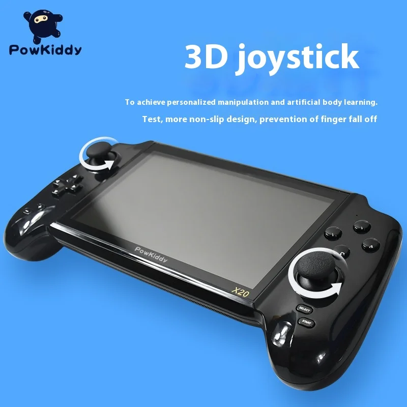 

Powkiddy X20 Large Screen 7-Inch Handheld Hd Home Rocker Arcade Handheld Retro Game Console Supports Photo Double Function