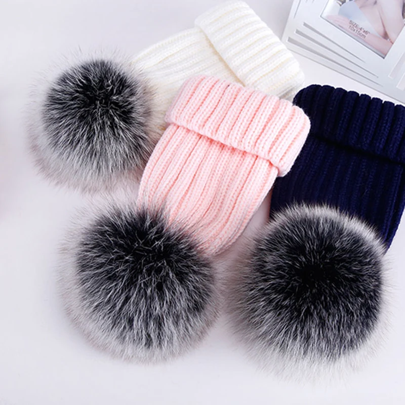 8/10cm Fur Pompom Faux Hairball Hat Ball With Rubber Band Fake Fox Fur Pom Pom Fluffy Handmade DIY Clothing Crafts Accessories pom poms craft supplies fluffy ball accessories