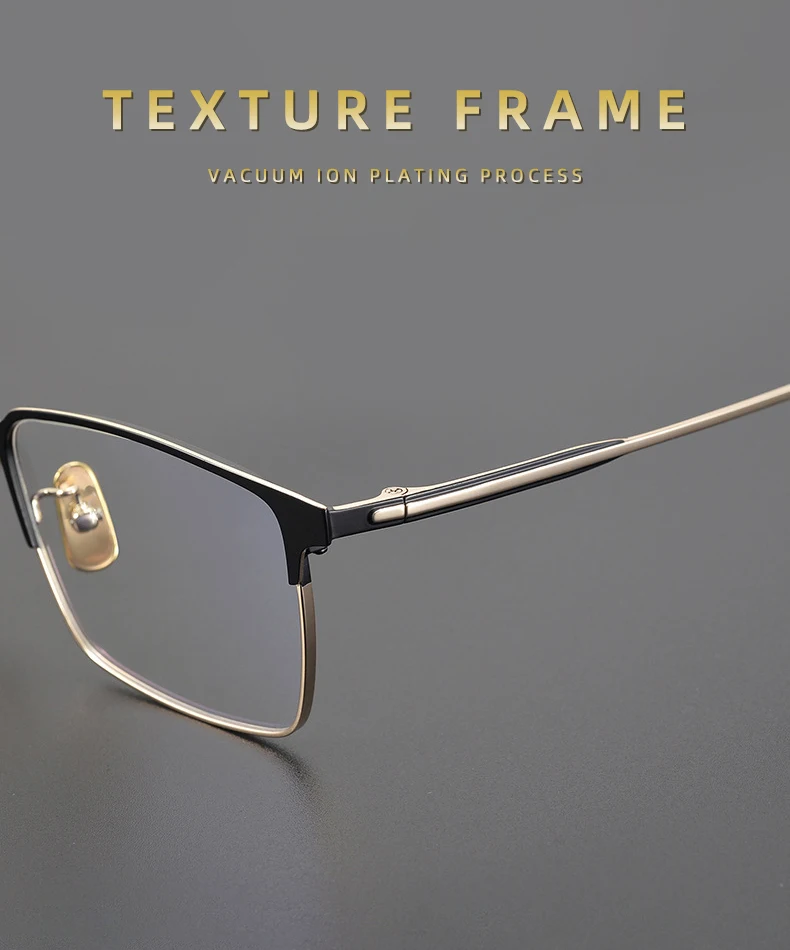 BLMUSA Männer Mode Vintage Progressive Gläser Blau Licht Blockieren Lesebrille Multifokale Photochrome Anpassung Gläser – Detail 12