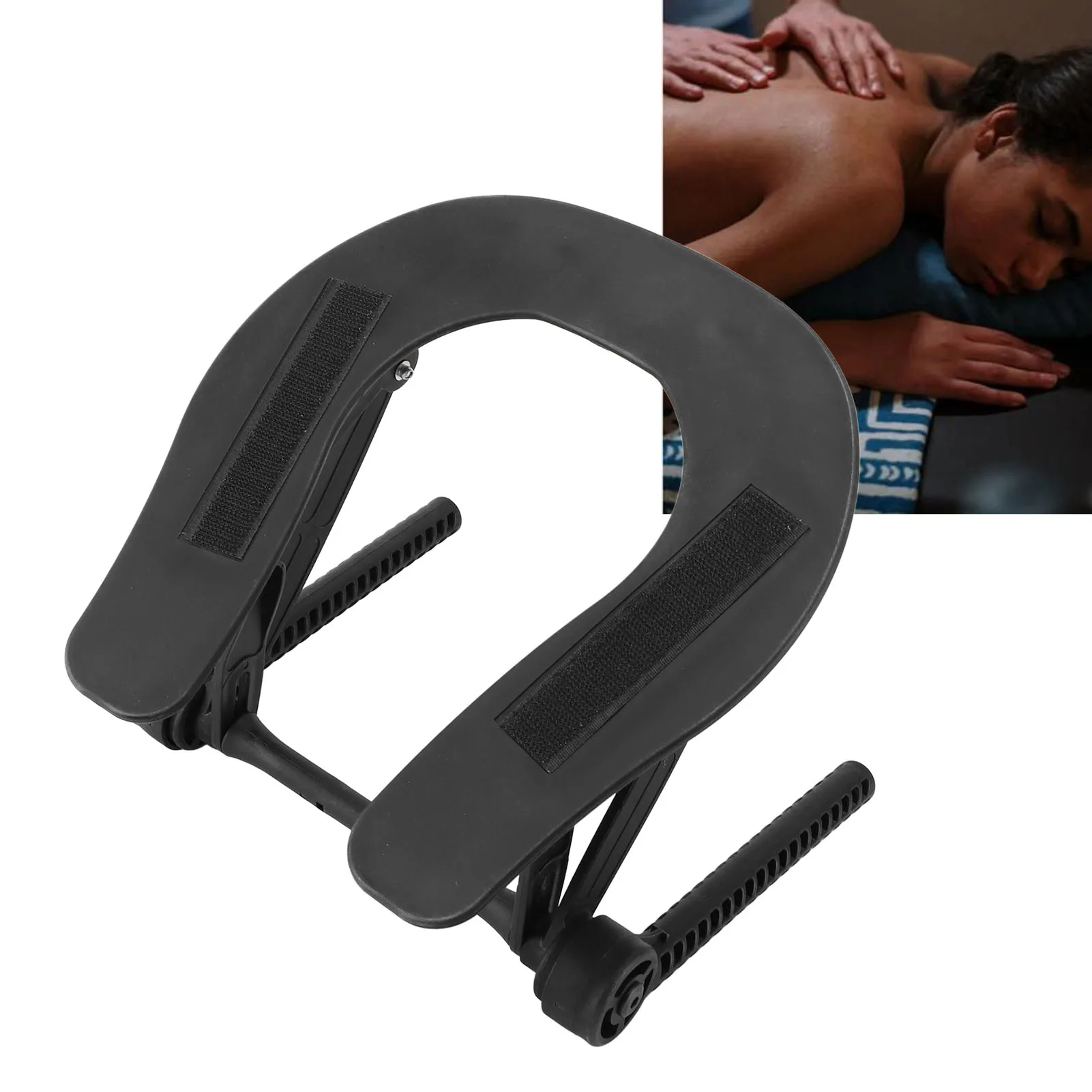 Massage Table Face Headrest Hook Loop Fastener Adjustable Easy Installation Massage Bed Headrest Stand For Beauty Salon